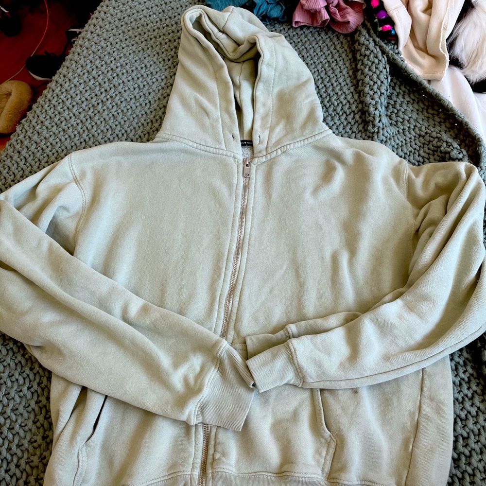 Green comfy brandy mellville zip up